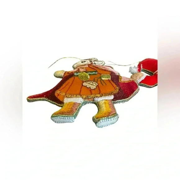 Embroidered Old World Santa/Rabbit Christmas Vintage Ornaments - Picture 7 of 13